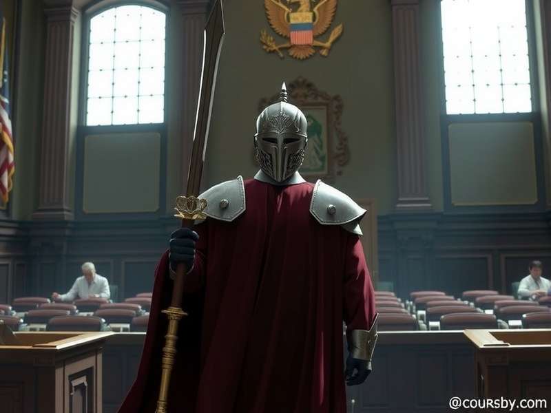 Court Crusader Supreme Courtroom Scene